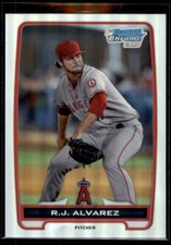 2012 Bowman Chrome Draft Refractors R.J. Alvarez #BDPP46 Los Angeles Angels