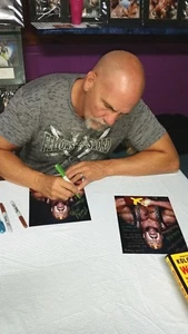 Foto autografiada firmada por Nikita Koloff 8x10 LA PESADILLA RUSA WCW NWA #1 - Imagen 1 de 2