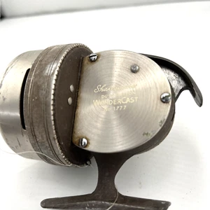 DE COLECCIÓN BOTÓN PULSADOR SHAKESPEARE WONDERCAST Nº CARRETE DE PESCA 1777 EE. UU. - Imagen 1 de 6