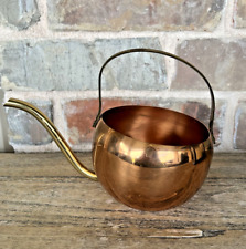 Copper Brass Watering Can Plants Coppercraft Guild Patina Boho 70s Decor