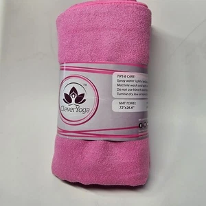Tappetino Yoga Intelligente Asciugamano Yoga Professionale 72 x 27" Rosa U0c - Foto 1 di 5