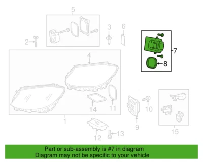 Mercedes Benz Genuine S 63 65 AMG S 550 S 560 2015-2021 Left Led Unit 2059060601 - Image 1 of 3