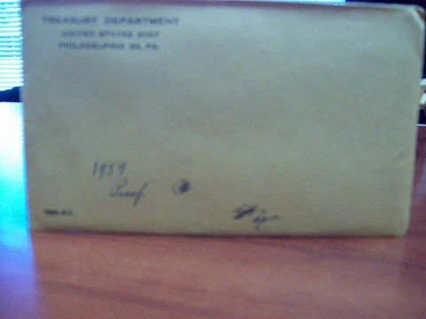 1959 US Mint Proof Coin Set Cover