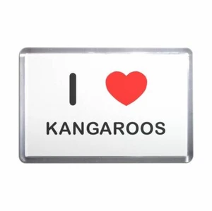 Kangaroos I Love Herz Kunststoff Kühlschrankmagnet (S, M, L, XL) - Bild 1 von 10