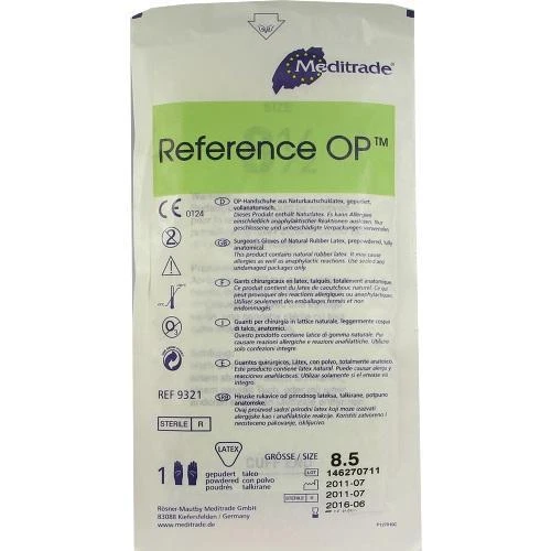 DR. JUNGHANS MEDICAL GMBH HANDSCHUHE OP Latex Gr.8,5 steril 1X2St Handschuhe PZN 61591