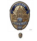 PASADENA, CA.  POLICE (Agent)  BAD.... All Metal Sign (With Bad... Number)