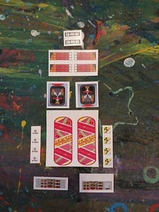 LEGO Back to the Future Delorean Reproduction Stickers & Water Slides - Picture 1 of 4