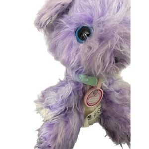 Cuello de peluche de animal de peluche Moose Scruff a Luvs 2017 9"" púrpura cachorro perro - Imagen 1 de 6