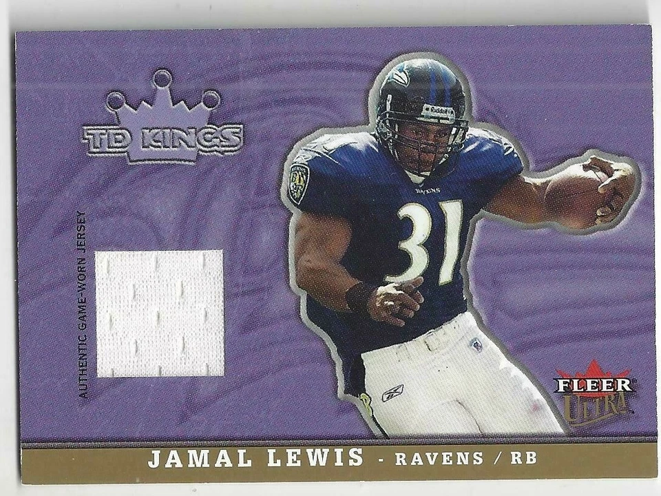 Jamal Lewis 2005 Fleer Football Card Game Used TD Kings Numbered Card - Image 1 of 1