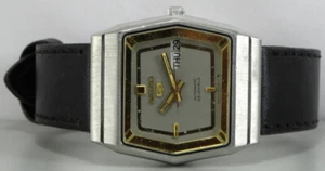 Vintage Seiko Automatic Day Date Mens Wrist Watch k906 Old Used Antique - Bild 1 von 10