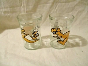 Tyrannosaurus T-Rex Dinosaur Juice Glasses, Set of 2 - Picture 1 of 3