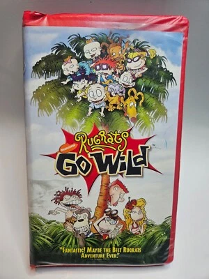 Rugrats Go Wild VHS, 03 - Rare And  Collectible Nickelodeon Movie - Orange Tape - Image 1 of 4