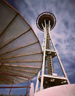 Shown here is the space needle at the Seattles Worlds Fair 1962 Old Photo