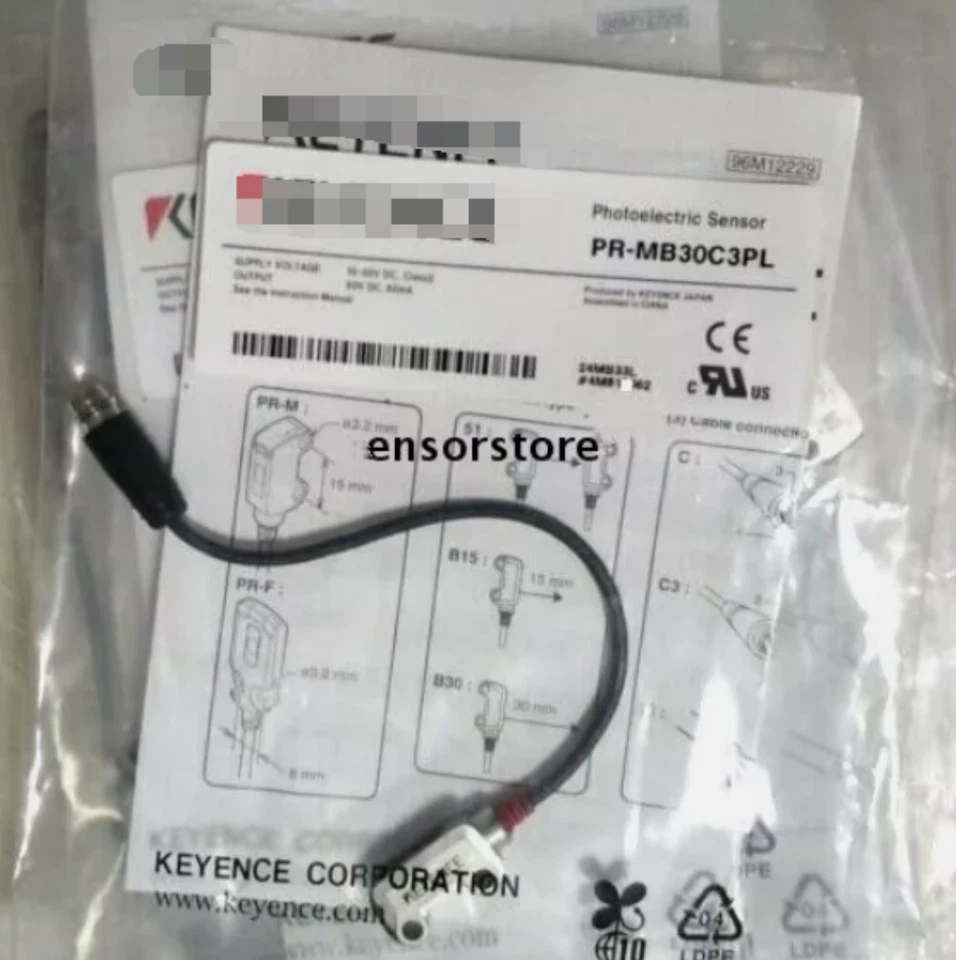 1PC New PR-MB30C3PL Photoelectric Sensor Switch PRMB30C3PL zx2 - Image 1 of 1