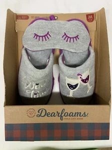 NWT womens bedroom Memory Foam slippers with Eye Cover,Size 7/8Machine Washable - Picture 1 of 12