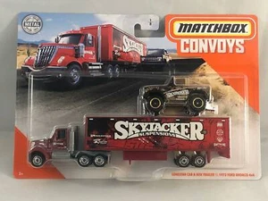 2020 Matchbox Convoys Lonestar Cab & Box Trailer with 1972 Ford Bronco 4x4 - Picture 1 of 1