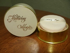Vintage Holiday Magic Moon Magic Face Powder w/Puff 2.25 Oz Creme Beige Sealed - Picture 1 of 8
