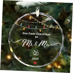 Wedding Gifts for Couple, First Christmas as Mr. 2024 2024 Mr Mrs-color Light - Picture 1 of 7
