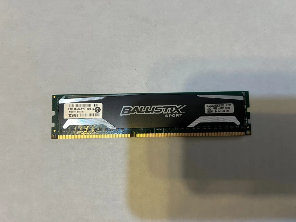 BALLISTIX SPORT BLS4G3D1609DS1S00.16FPR2 1X4GB 1600MHZ MEMORY RAM L1-3(2) - Image 1 of 4