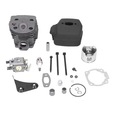 46mm Cylinder Piston Carburetor Spark Plug Gasket Set Replacement Fit For - Image 1 of 4