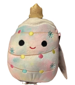 Squishmallows Árbol de Navidad 2025 Laurel el Tie Dye Árbol con Estrella 5 pulgadas NUEVO - Imagen 1 de 5