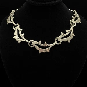 Vintage Taxco Mexico Necklace Stamped Sterling Taxco 925 Mid Century Modernist - Picture 1 of 11