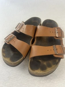 Birkenstock Arizona Braun Leder Sandalen Größe 39 US 8 Damen / 6 Herren - Bild 1 von 7