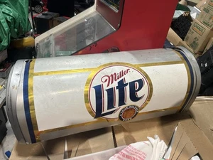 Vintage aluminum miller lite  hanging Pool room light 15x36 - Picture 1 of 5