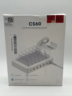 SEALED! SooPii 60W 6-Port Charging Station for Multiple Devices New In Box - Image 1 of 4