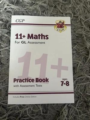 11 Plus Year 3 GL Maths Practice Book Assessment Tests with Answer Ages 7-8 CGP - Image 1 of 2