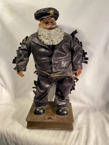 Rockin Santa Dancing Motorrad Biker Leder Outfit Vintage 1999 Not Working - Bild 1 von 12