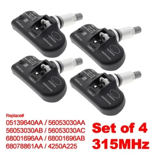 4X 56053030AC 4250A225 for Chrysler Dodge Jeep TIRE PRESSURE SENSOR 315MHz TPMS - Picture 1 of 10