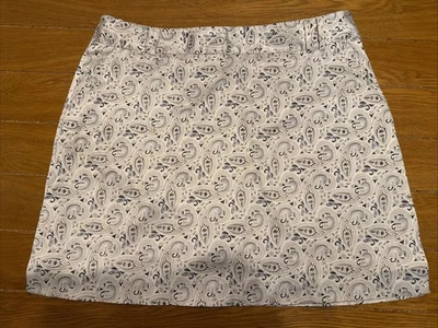 Skort Sport Haley Talla 16 Crema/Tostado Paisley, Tenis, Golf, Pickleball Sensación Satinada Foto 1 de 4