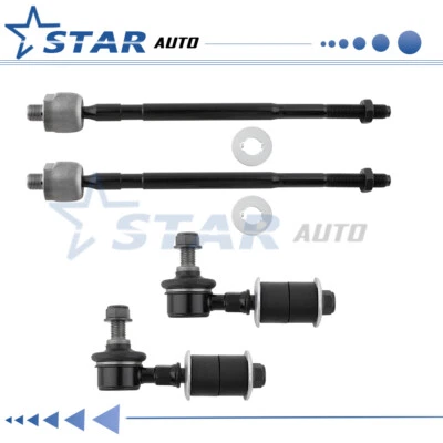 Extremos de varilla de amarre interior 4 piezas + eslabones de barra estabilizadora para Mitsubishi Outlander 2003-2006 Foto 1 de 4