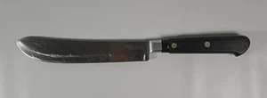 Vtg Ekco Geneva Forge Stainless Steel 7" Blade Butcher Knife Black Handle - Picture 1 of 12