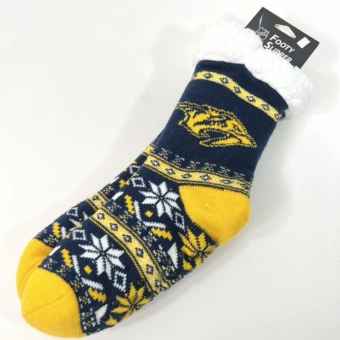 Nashville Predators NHL Hockey Footy Slipper Women’s 6-10 Cover