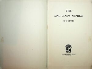 The Magician's Nephew CS Lewis early reprint Bodley Head HB 1963