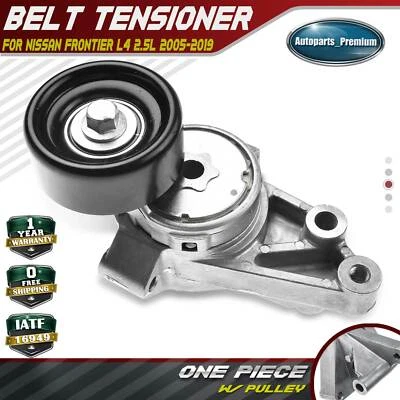 Drive Belt Tensioner w/ Pulley for Nissan Frontier 2005-2019 Suzuki Equator 2.5L - Image 1 of 4