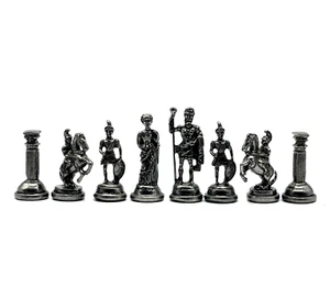 Handmade Metal Chess Pieces, Romans Chess Pieces, Copper Metal Chess Pieces - Picture 1 of 13