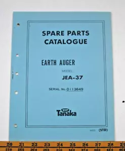 Vintage 1980s Tanaka Model JEA-37 (Serial # D113649) - Parts Catalog - 15 pg - Picture 1 of 2