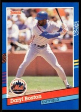 1991 Donruss Baseball Card Daryl Boston New York Mets #210