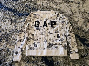 Floral Gap Logo Crewneck Pullover Sweatshirt Size Small Women's Casual Top - Picture 1 of 3