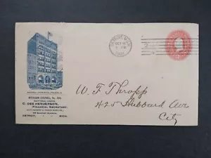 Copertina pubblicitaria Michigan: Detroit 1901 Nation Labor Union Building - Foto 1 di 2