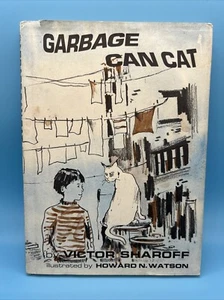 Garbage Can Cat Siamese Book Victor Sharoff Watson 1969 - Imagen 1 de 5