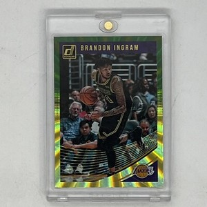 2018-19 Panini Donruss Holo Green and Yellow Laser Brandon Ingram #64