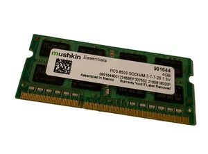 PC3-8500 SODIMM 7-7-7-20 4GB MUSHKIN 991644 NEW LAST ONE QTY-1 - Picture 1 of 3