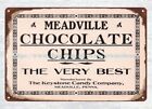 Wanddekoration Ideen 1915 Meadville Schokoladenchips Meadville PA Metall Blechschild