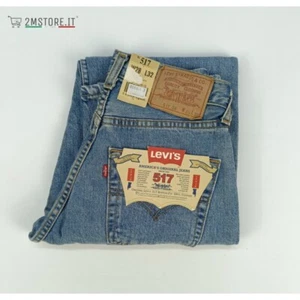 LEVI'S Jeans LEVIS 517 Azzurro RELAXED FIT Straight Vita Alta Vintage Deadstock - Foto 1 di 8