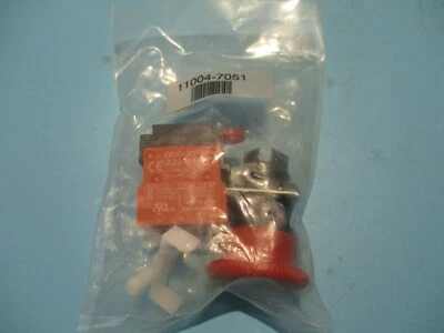 NUEVO OMRON 11004-7051 MONTAJE BOTÓN PULSADOR E-STOP ROJO 22 MM N.O N.C Foto 1 de 2