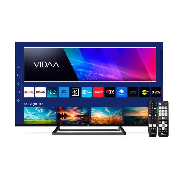 Smart TV 40" Full HD Display LED VIDAA DVBT2/S2 Nero TS40FLFHDSMV14 Telesystem - Immagine 1 di 1